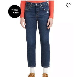 NWT Levi’s 501 Cropped Straight Leg Jeans in Salsa Authentic